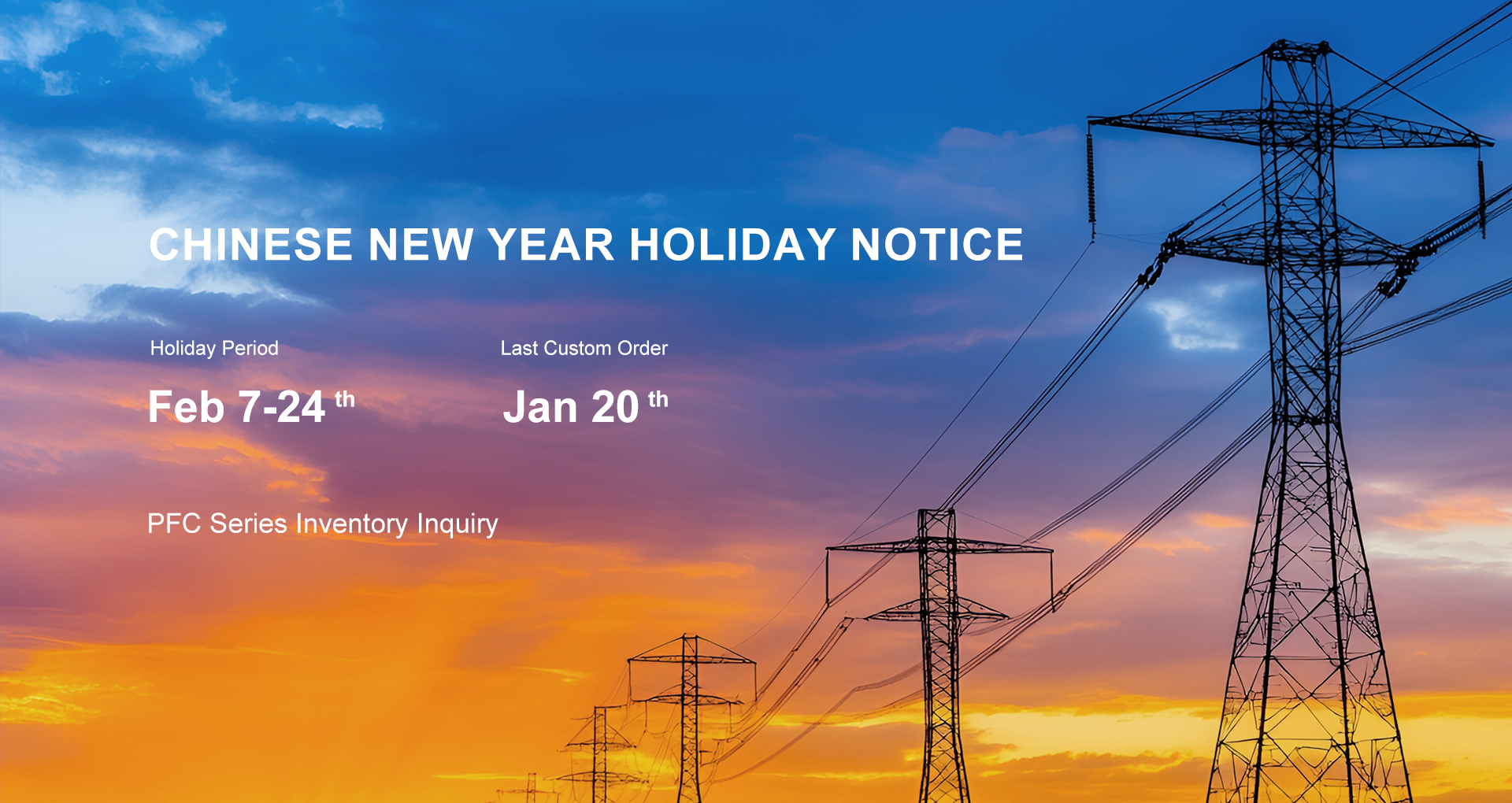 holiday notice - chinese new year 2026