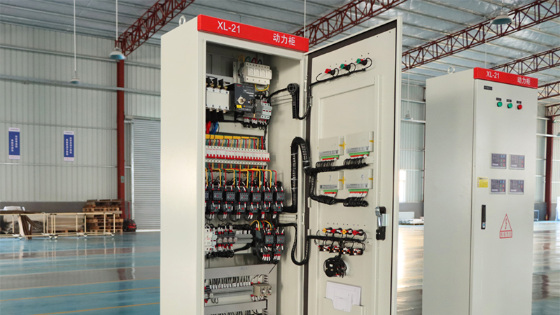 industrial factory electrical room with distribution panel board and sub main distribution equipment