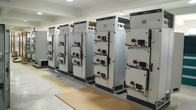motor control center mcc panel installed in industrial manufacturing plant production line