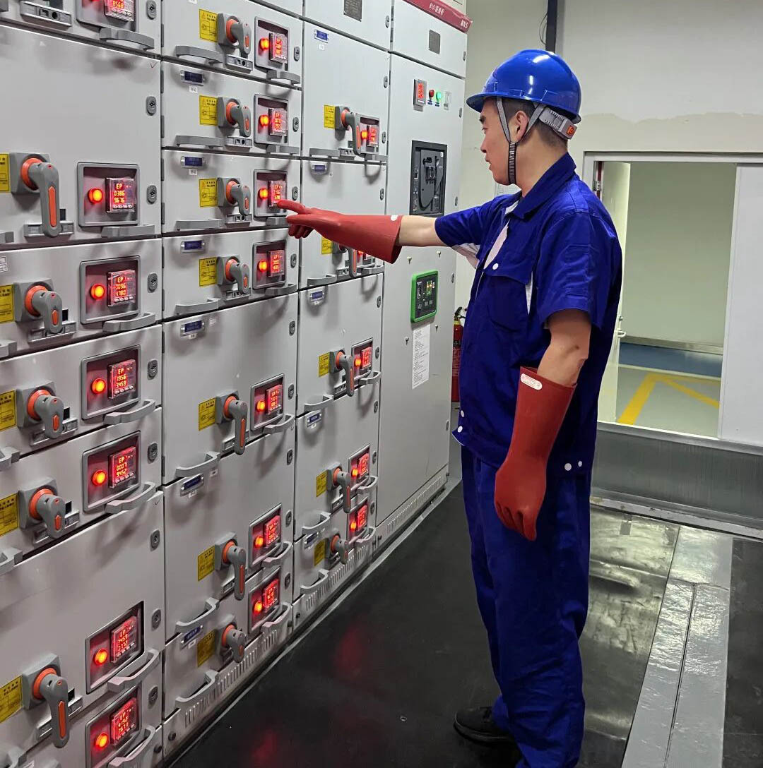 motor control center factory testing in progress 