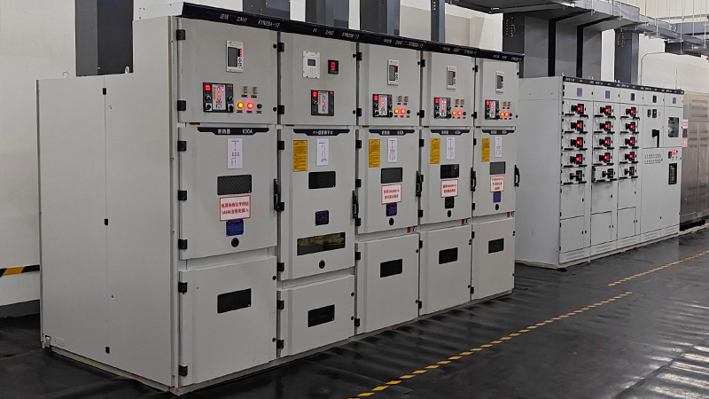 medium voltage metal clad switchgear kyn28 panels installed in power plant electrical substation
