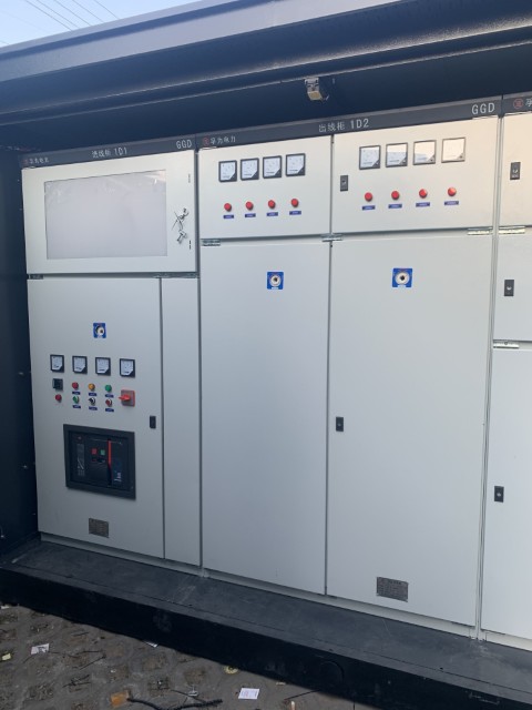 fixed low voltage switchgear panels installed in electrical substation application site