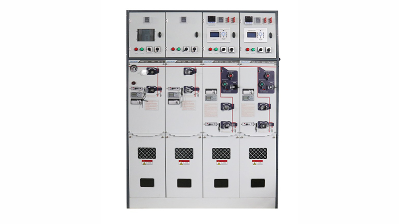 gas insulated switchgear sf6 ring main unit front view sealed tank load break switch medium voltage panel