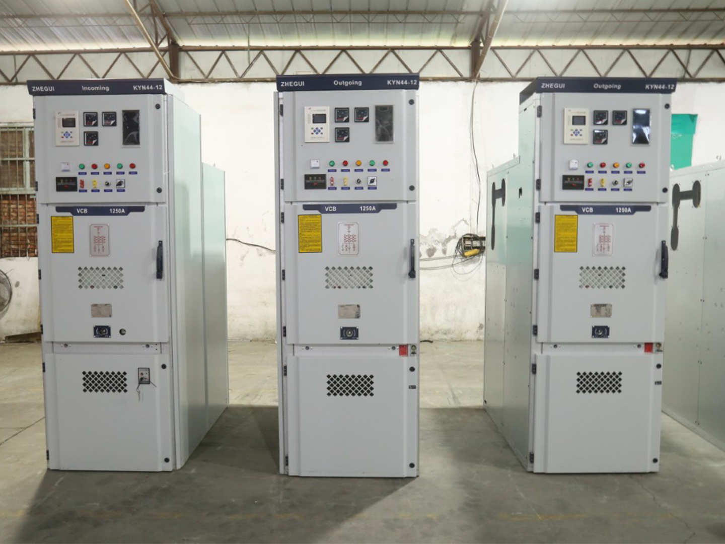 metal clad switchgear kyn28 panels in main substation power distribution