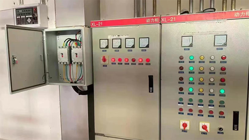 commercial building electrical riser with sub main distribution board and power distribution panel installation